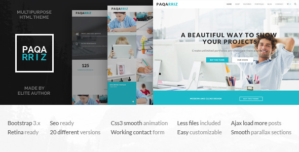 Download Paqarriz – Multipurpose HTML5 Template Nulled 
