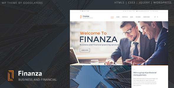 Download Finanza – Business & Financial WordPress Nulled 