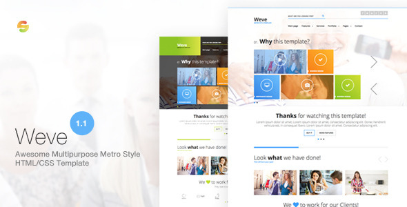 Download Weve – Responsive Metro Style HTML/CSS Template Nulled 