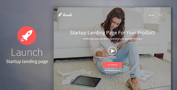 Download Launch – Startup Landing Page Nulled 