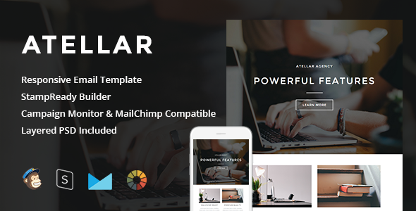 Download Atellar – Responsive Email + StampReady Builder Nulled 