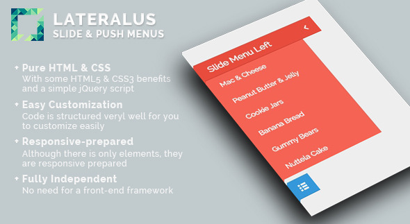 Download Lateralus – Slide & Push Menus Nulled 
