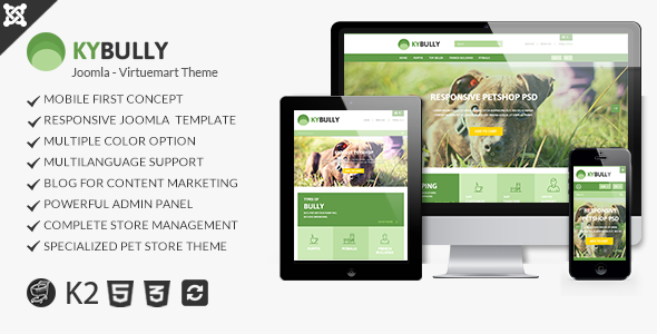Download Kybully- Mobile First Joomla Virtuemart Theme Nulled 