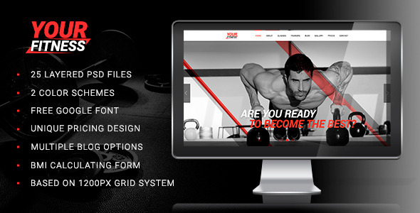 [Download] Your Fitness — Sport Blog PSD Template 