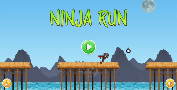 Download Ninja Run – HTML5 Mobile Game (Construct 3 | Construct 2 | Capx) Nulled 