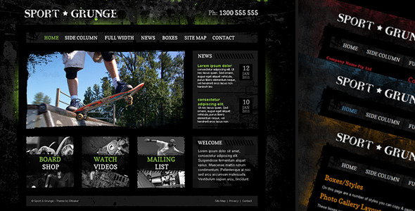Download Sport and Grunge – HTML Nulled 
