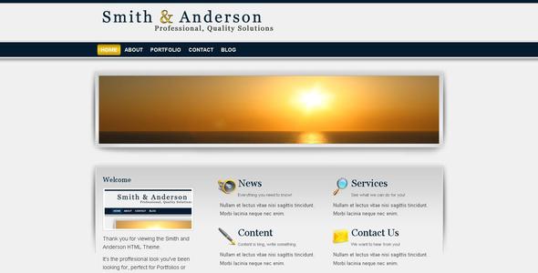 Download Smith & Anderson : Business & Portfolio Template Nulled 
