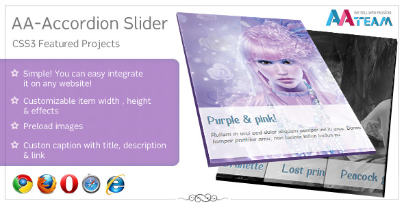 Download AA-Accordion Slider – CSS3 Featured Projects  Nulled 