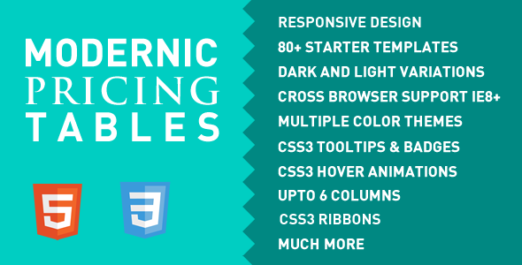 Download Modernic Pricing Tables Nulled 