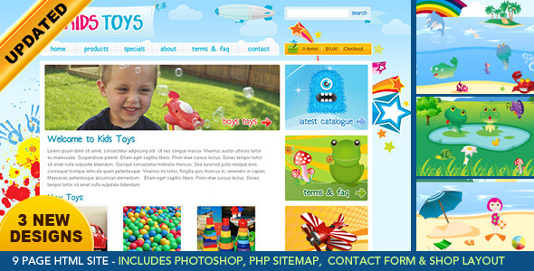 Download Kids Toys – 9 Page HTML Site Nulled 