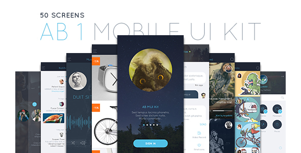 Download AB Part 1 – Mobile UI Kit Nulled 