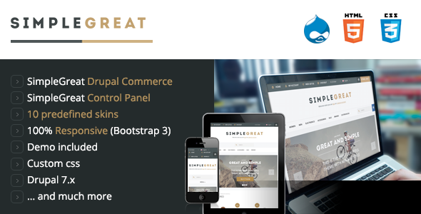 Download SimpleGreat – Drupal Commerce 7.6 Theme Nulled 