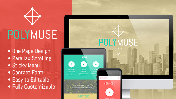 Download Polymuse – One Page Parallax Muse Template Nulled 