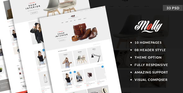 Download Molly – Elegant & Clean PSD Template Nulled 