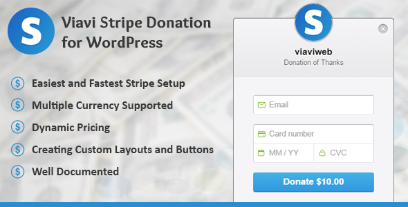 Download Viavi Stripe Donation for WordPress Nulled 