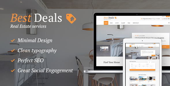 Download Best Deals – A Modern Property Sales & Rental WordPress Theme Nulled 