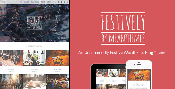Download Festively: An Unashamedly Festive Blog Theme Nulled 