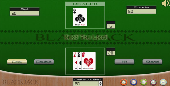 Download Blackjack Casino Game – HTML5 Mobile Optimized Nulled 