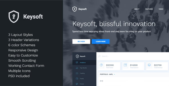 Download KeySoft – Software Landing Page Nulled 