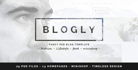Download  Blogly – Fancy PSD Blog Template Nulled 