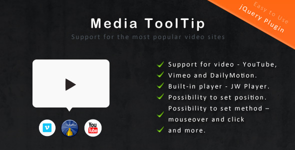 Download jQuery Media ToolTip Nulled 