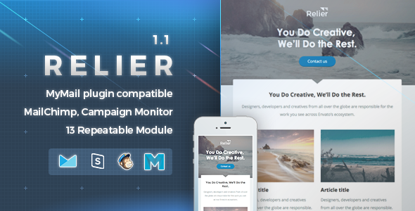 Download Relier | Responsive Email Template Nulled 