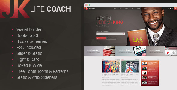 Download Life Coach – Personal Page with Visual Builder Nulled 