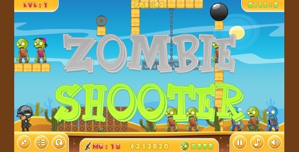 Download Zombie Shooter – HTML5 Game + Mobile version! (Construct 3 | Construct 2 | Capx) Nulled 