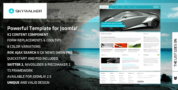 Download Skywalker – Powerful Template for Joomla! Nulled 