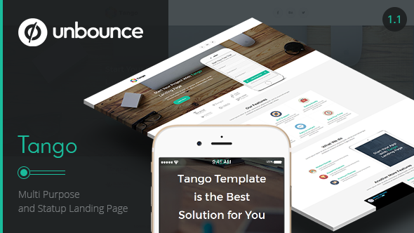 [Download] Tango – Multi-Purpose Unbounce Landing Page 