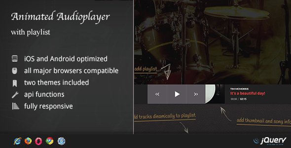 Download Animated Audio Player with Playlist Nulled 