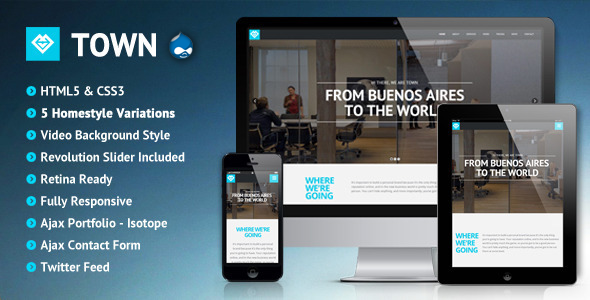 [Download] Town – Responsive Multi-Purpose One Page Drupal 7 Theme 