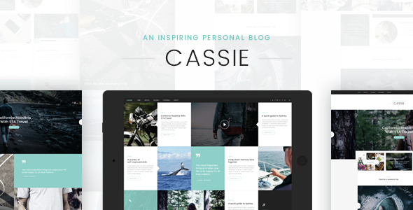 Download Cassie – An Inspiring Personal Blog PSD Template Nulled 