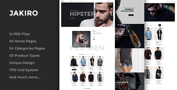 Download Jakiro – Fashion PSD Template Nulled 