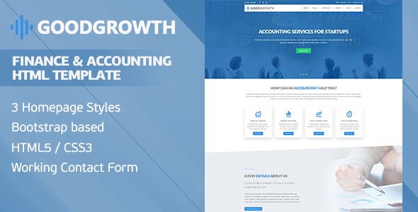 Download GoodGrowth – Finance & Accounting HTML Template Nulled 