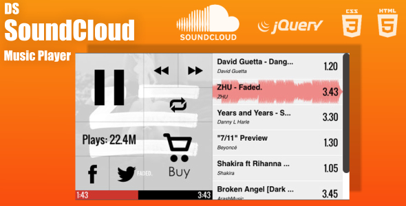 Download DS SoundCloud Custom Music Player Nulled 