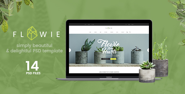 Download Flowie – Gardening & Home Decoration Shop PSD Template Nulled 