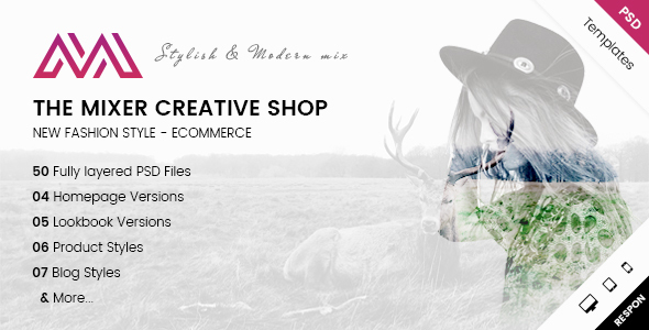 Download The Mixer – Creative Shop PSD Templates Nulled 