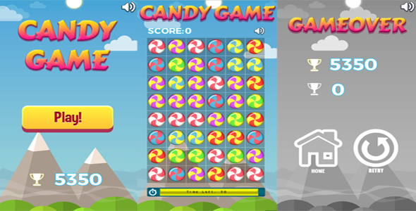 Download Candy Game – HTML5 Casual Game Nulled 