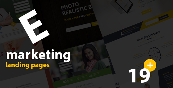 Download E- Marketing HTML Landing Page Templates Nulled 