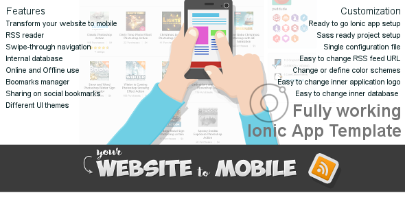 Download Website to Mobile Ionic Application Template Nulled 