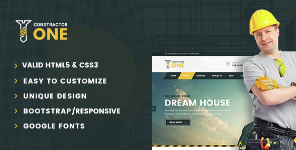 [Download] Constractor One – Construction & Home Renovation HTML5 Template 
