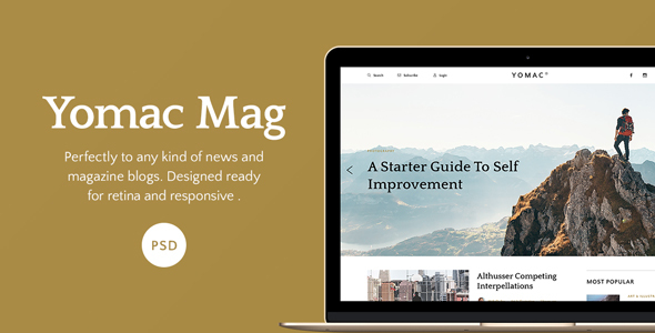 [Download] Yomac — Magazine and Blog PSD Template 