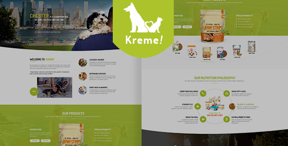 Download Kreme – Pet & Shop PSD Template Nulled 