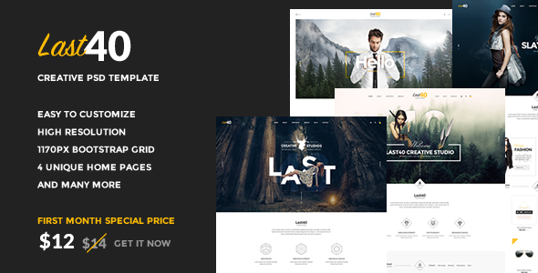 Download Last40 – Creative PSD Template Nulled 