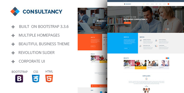Download Consultancy – HTML Bootstrap Template Nulled 