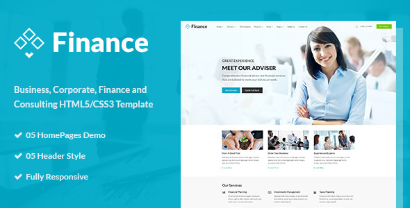Download Finance – Business & Financial HTML5 Template Nulled 