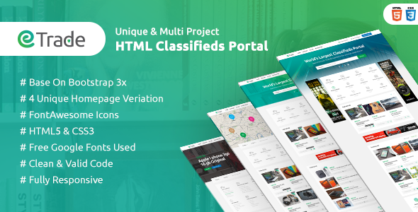 Download Trade – Modern Classified Ads HTML Template Nulled 