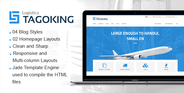 Download Tagoking – Freight and Logistics HTML5 template Nulled 