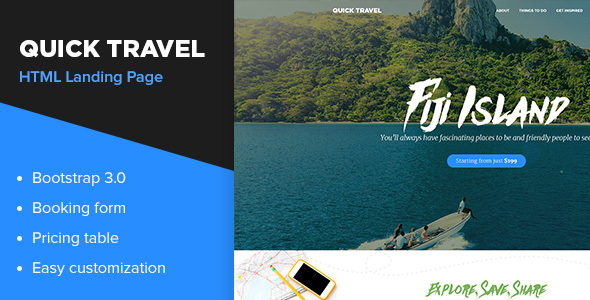 [Download] Quick Travel HTML Landing Page 